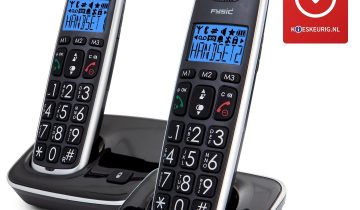 Fysic FX-6000 DUO Big Button Dect Telefoon - 2 stuks - Zwart