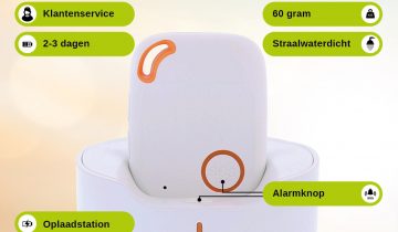 Wuzzi Alert Navi wit - Wuzzi Alert persoonsalarm voor binnen en buiten - Senioren alarm