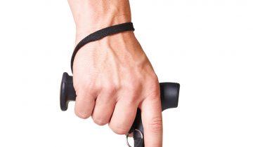 VITILITY Polsband voor Wandelstok - Zwart - 10 cm