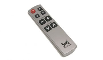 afstandsbediening voor senioren /slechtzienden /gehandicapten zelflerend Seki medium zilver