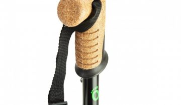 Flexyfoot wandelstok met kurken handvat - blauw