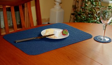 Placemat en onderzetter set - grijs - StayPut