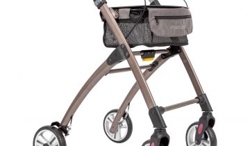 WheelzAhead Rollator - Lichtgewicht - Voor Binnen - Grijs - Met opbergmand