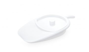 Vitility bedpan met deksel