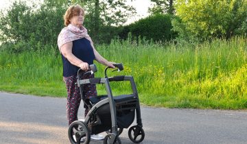 Rollz Motion Rhythm mat zwart parkinson rollator met cues