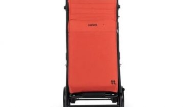 Carlett URBAN Duo LETT430 Cooler Boodschappentrolley - Koelvak - 4 wielen - Opvouwbaar - 36 L - Cherry Rood