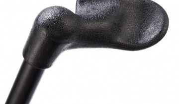 Opvouwbare Wandelstok Anatomisch Zwart Links