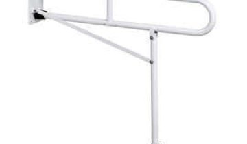 Homecare Innovation® Toiletbeugel opklapbaar met steunvoet - 76 cm lang - Toiletsteun wit (Verstelbaar)