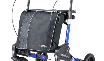 Topro Troja Odysse Rood M - Dubbel Opvouwbare Rollator