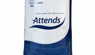 ATTENDS BIB Wegwerpslabben voor volwassenen - 1 pak van 250 slabben
