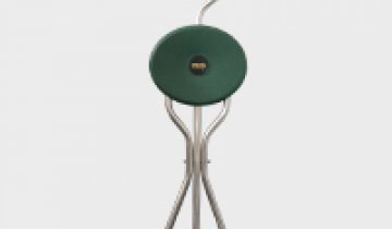 Trio Popular - groen - lichtgewicht aluminium wandelstok met zitje