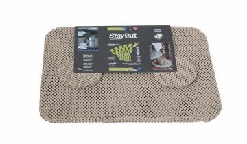 Placemat en onderzetter set - grijs - StayPut