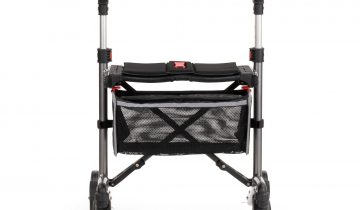 MultiMotion Trollimaster RA60 lichtgewicht rollator stabiel voor binnen en buiten Zithoogte 60 cm - wit