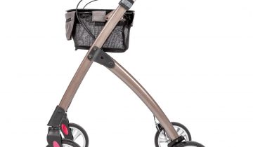WheelzAhead Rollator - Lichtgewicht - Voor Binnen - Grijs - Met opbergmand