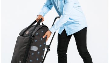 Shopper Andersen - verrijdbaar met grote losse boodschappentas - Unus Fun Duko Black