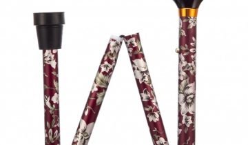 Opvouwbare wandelstok - Burgundy - 84/94 cm