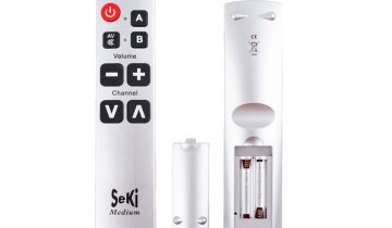 afstandsbediening voor senioren /slechtzienden /gehandicapten zelflerend Seki medium zilver