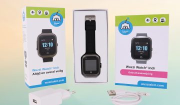 Wuzzi Watch Indi zwart- Wuzzi Alert alarm horloge