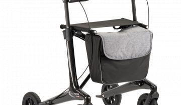 MultiMotion Carbon lichtgewicht carbon rollator met softwielen MultiMotion Carbon rollator rood