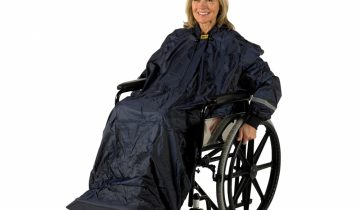 Splash Wheely Mac poncho voor rolstoel Maat M - met mouwen - ongevoerd