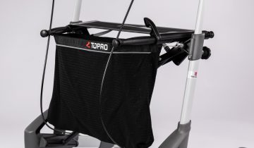 TOPRO Troja Original lichtgewicht rollator voor binnen en buiten Extra Small, wijnrood