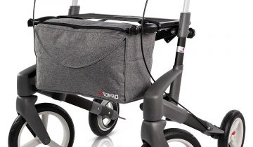 TOPRO Olympos ATR buitenrollator stabiel en comfortabel Medium zilvergrijs