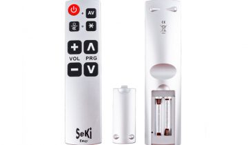 Senioren / Slechtzienden universele makkelijke afstandsbediening met grote toetsen - Seki Easy - silver