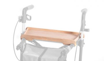 Saljol Carbon rollator houten dienblad