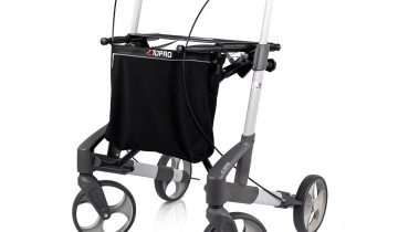 TOPRO Troja Original lichtgewicht rollator voor binnen en buiten Extra Small, wijnrood
