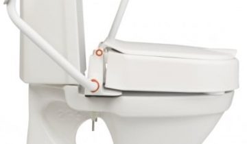 Hi Loo toiletverhoger vast met armleuning - hoogte 10 cm - Etac
