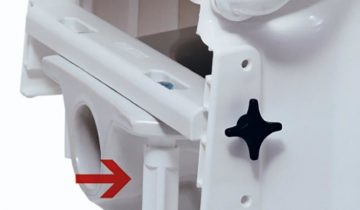 Invacare - Toiletverhoger - Met armsteunen - AQUATEC AT-900 - Wit