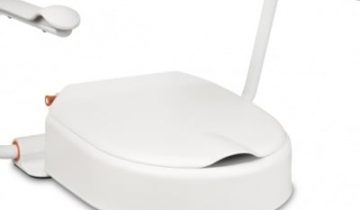 Hi Loo toiletverhoger vast met armleuning - hoogte 10 cm - Etac