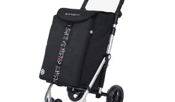 Carlett Lett 460 Cooler TXT Boodschappentrolley - 40 L - 4 wielen - opvouwbaar - koelvak - veiligheidsrem - zwart
