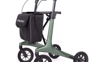 WheelzAhead Carbon All-In carbon rollator compleet en lichtgewicht Matt Dark Blue Large