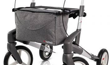 TOPRO Olympos ATR buitenrollator stabiel en comfortabel Medium zilvergrijs