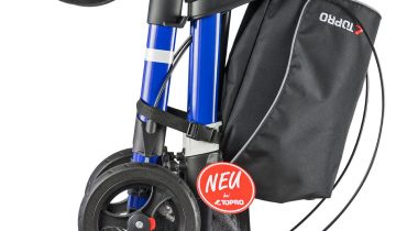 Topro Troja Odysse Rood M - Dubbel Opvouwbare Rollator