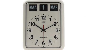 Twemco BQ12A - Klok - Rechthoekig - Kunststof - 7.5x38 cm - Zwart