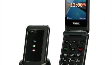 Fysic F15 – Eenvoudige Mobiele Klaptelefoon voor Senioren – 4G GSM met SOS Paniekknop – Zwart