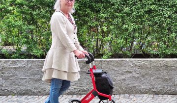Opvouwbare TrustCare Let's Go Out Rollator Lichtgewicht Zonder Remkabels