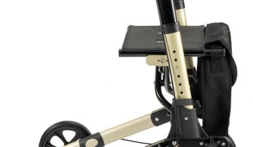 MultiMotion City lichtgewicht rollator compact en dubbel opvouwbaar Antraciet