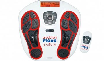 BioEnergiser Circulation Maxx Leg Reviver Bloedcirculatieapparaat - Voetmassage Spiersimulatie - Verbeter de bloedsomloop in benen en voeten - Ems/Tens apparaat leg trainer revitaliser, spierstimulatie, incl. gel pads voor massage schouders en rug