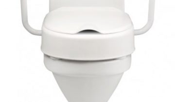 Hi Loo toiletverhoger vast met armleuning - hoogte 10 cm - Etac