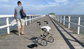 Opvouwbare TrustCare Let's Go Out Rollator Lichtgewicht Zonder Remkabels