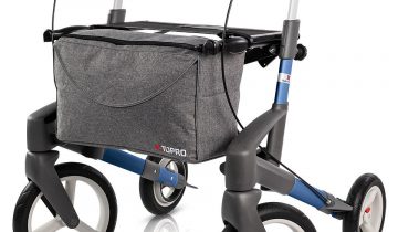 TOPRO Olympos ATR buitenrollator stabiel en comfortabel Medium zilvergrijs