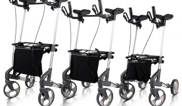 TOPRO Troja Walker 2 Onderarm Rollator – Lichtgewicht, Stabiel en Comfortabel - Zilver Extra Small