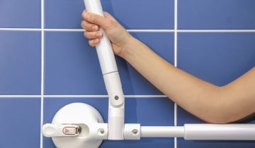 Pivoterende wandbeugel op zuignap- vaste lengte 35 cm