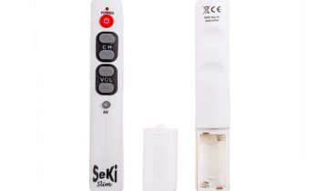 Seki slim Senioren/Slechtzienden leerbare infrarood afstandsbediening - Wit