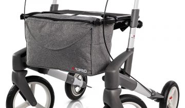 TOPRO Olympos ATR buitenrollator stabiel en comfortabel (soft wielen) Medium, blauw
