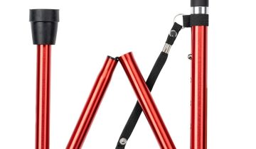 MultiMotion wandelstok opvouwbaar - Rood