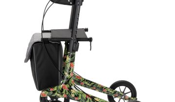MultiMotion Carbon rollator - Bloemen print - M